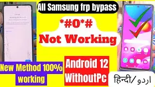 Frp all Samsung galaxy android 12 without Pc New Samsung frp bypass 2022