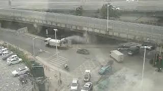 Паровая машина в Китае для уменьшения пыли и увлажнения дорожного покрытия
