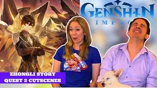 Genshin Impact Zhongli Story Quest 2 All Cutscenes Reaction