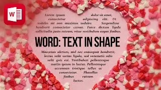 Text in Shape ❤️ in Microsoft Word