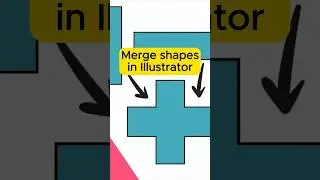 3 ways to merge shapes in Illustrator #graphicdeisgn #illustrator