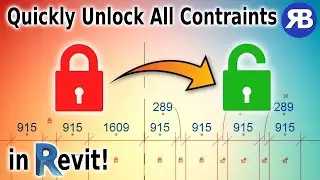 Revit Snippet: Unlock All Constraints in 1 Click!