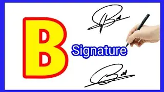 ✅ B signature style | B letter signature style | Signature style of my name