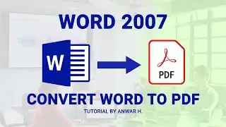 MS Word 2007 to PDF Bangla Tutorial | Word 2007 to PDF Converter | How To Save As PDF Office 2007.