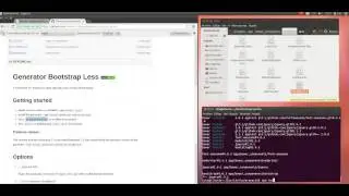 yeoman generator bootstrap less ubuntu