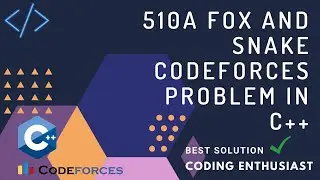 510A Fox and Snake codeforces problem in c++ | codeforces for beginners | codeforces solution