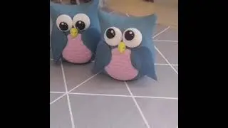 Милые совушки из мастики ( полимерная глина, пластилин) fondant owl tutorials