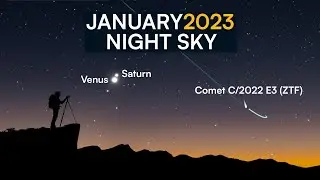 Whats in the Night Sky January 2023 🌌 Comet C/2022 E3 (ZTF) | Mars Occultation