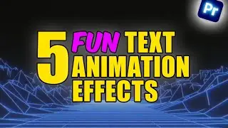 5 Fun Text Animations Effects In Premiere Pro That Will Elevate Your Videos!