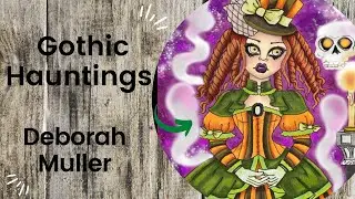 Gothic Hauntings - Deborah Muller //Adult Colouring Book Flip Through