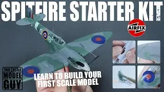 How to start building and painting Scale Models | Airfix Spitfire starter kit | For Beginners