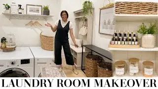 LAUNDRY ROOM MAKEOVER 2023 | FUNCTIONAL LAUNDRY ROOM ORGANIZATION & DECOR!