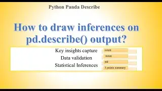 Python Pandas Describe