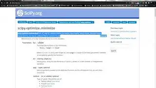 scipy.optimize.minimize Python