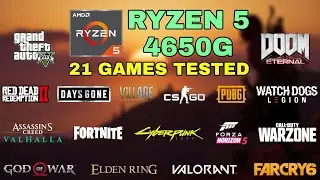 Ryzen 5 4650G (Vega 7) - 21 Games Tested in 2022