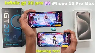 infinix gt 20 pro vs iPhone 15 pro max speed test and gaming test