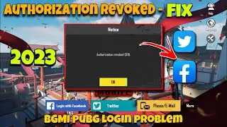 AUTHORIZATION REVOKE (611) PROBLEM FIX HOW TO FIX FACEBOOK LOGIN PROBLEM PUBG MOBILE - GB ALPHA