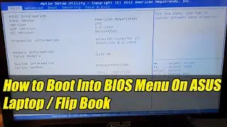 How to Boot Into BIOS Menu On ASUS Laptop / Flip Book | Use These Function Keys