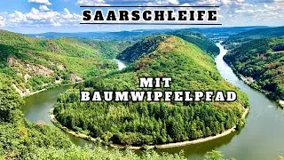 Saarschleife Aussichtspunkt Cloef mit Baumwipfelpfad