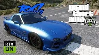 A Look at the Open World of Grand Theft Auto V ft. Mazda RX7 | Maxed OUT | RTX ON