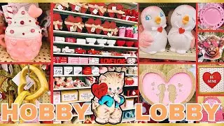 💖👑🛒 Hobby Lobby Valentine's Day Decor Shop With Me!! All NEW Decor and More!💖👑🛒