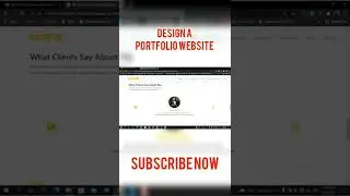 Design a Portfolio Website | Web Design tutorial | Html Css | personal Website Design.