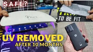 UV Tempered glass Removed after 10 months | is it safe or not ? | installation curved screen phone
