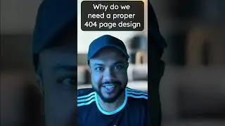 Needs Of Error 404 Page Not Found Page Design | 404 Page Not Found Design Better #Shorts