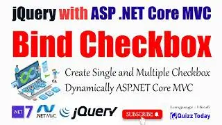 30.Bind Checkbox ASP NET Core MVC - Create Single and Multiple Checkbox Dynamically ASP NET Core MVC