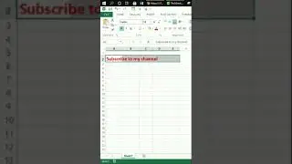 Another new excel trick #youtubeshorts #shorts