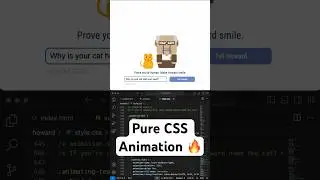 Make Howard (and cat) Smile CAPTCHA CSS Animation