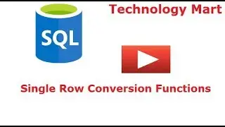 Single Row Conversion Functions Querying a table in Oracle SQL