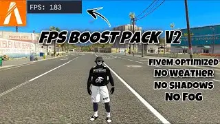 🔧FIVEM: FPS Boost Graphics Pack V2 (OPTIMIZED) +170 FPS (No Shadows, Low Vegetation, Better FPS)