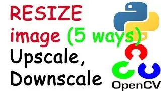 Resize or Scale an image using python || 5 different types of image resize