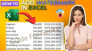 How To Add Watermark In Excel {Full Guide}