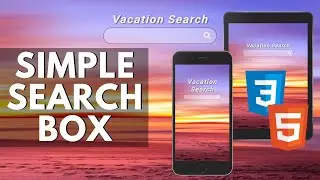 How to Create a Simple Search Box with HTML and CSS | Responsive Search Bar Tutorial