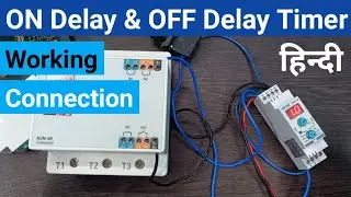 ON Delay and OFF Delay Timer Working and Connection |Tense DRV-10 ON/OFF Delay Timer| 