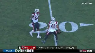D.J. Moore takes a HUGE HIT to the ribs