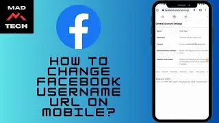 How to Change Facebook Username URL on Mobile? Facebook Username Url Change Link Tutorial