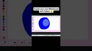 Create your own whiteboard with python #subscribe for more projects #python #whiteboard