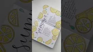 Summer bujo flip through! Bullet journal inspo 🍋🍉☁️✨ #shortswithcamilla