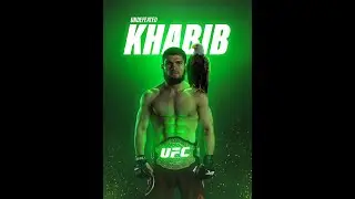 Making a badass poster of KHABIB in Photoshop | 