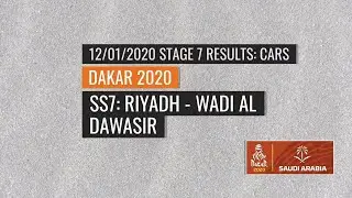 Dakar 2020 Car Stage Results - Stage 7 in After Effects