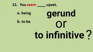 Gerund or Infinitive exercise- test your memory (grammar quiz)