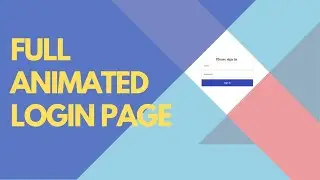 Animated Login Form Full Page Using Only CSS & HTML