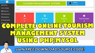 Complete Online Tourism Management System using PHP/MySQL | Free Source Code Download