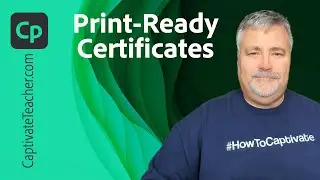 Captivate Update 12.3 - Allow Your Learners to Download and Print Certificates