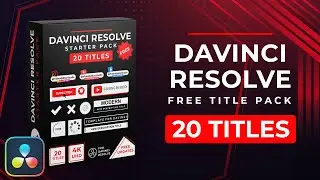 Free Title Pack for Davinci Resolve (20 Titles)