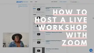 How To Host a Live Online Workshop or Coaching Call with Zoom