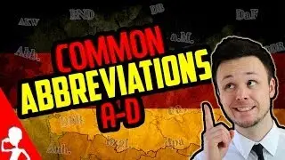 Common Abbreviations A-D | Learn German for Beginners | Lesson 17